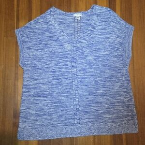 Croft & Barrow Blue and White Knit Sweater